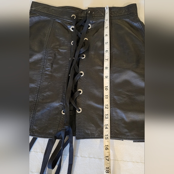 Y2K Vintage Leather Corset Skirt S/M - Picture 6 of 12